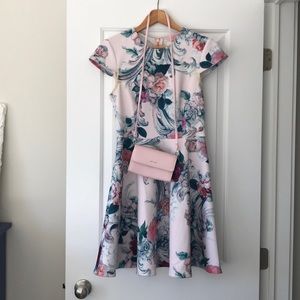 Ted Baker pink floral dress
